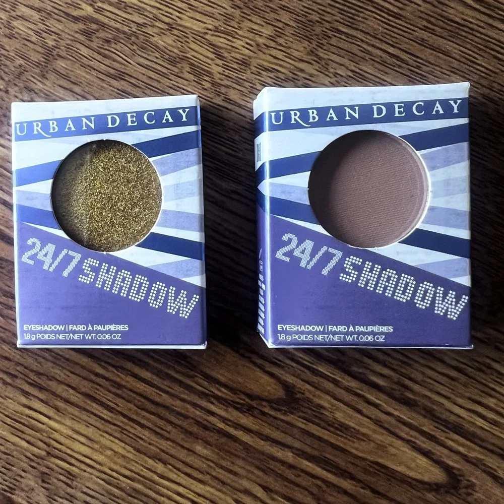 Urban Decay 24/7 Eyeshadows BNIB colors Overdraft and fix